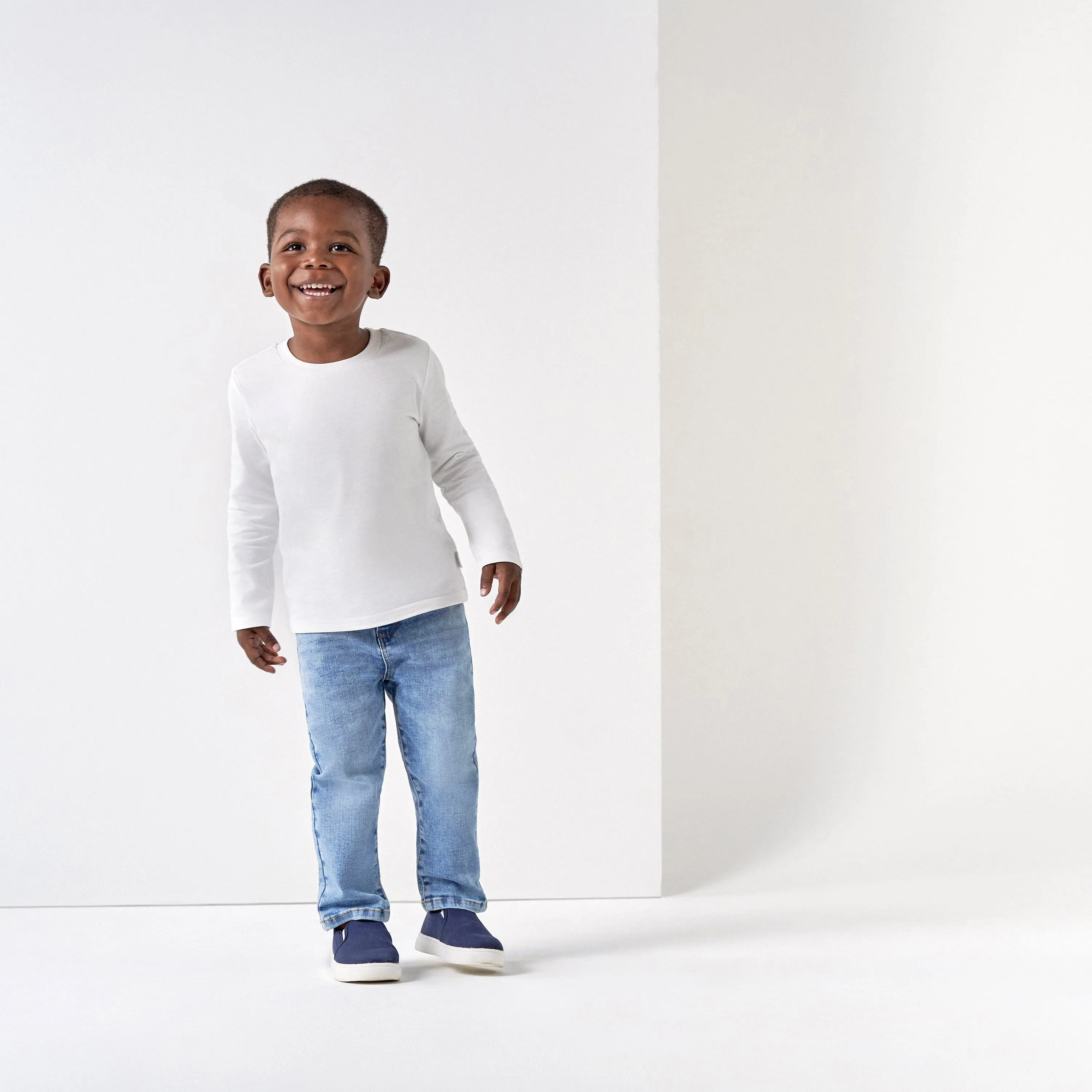 5-Pack Baby & Toddler White Long Sleeve Tees