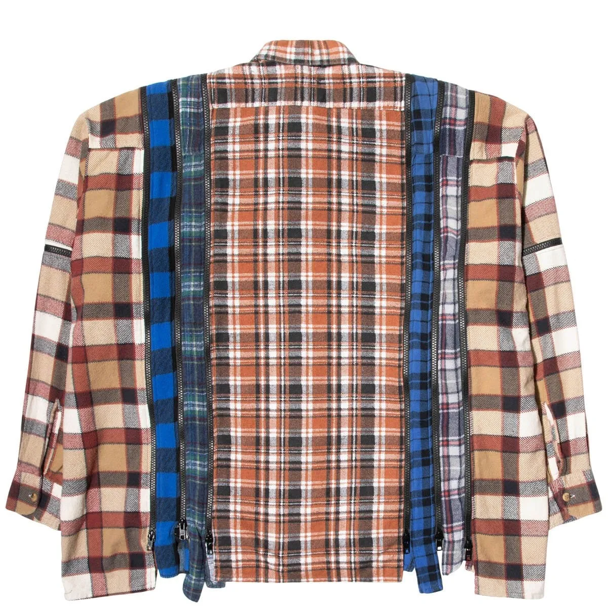 7 CUTS ZIPPED WIDE FLANNEL SHIRT SS21 20