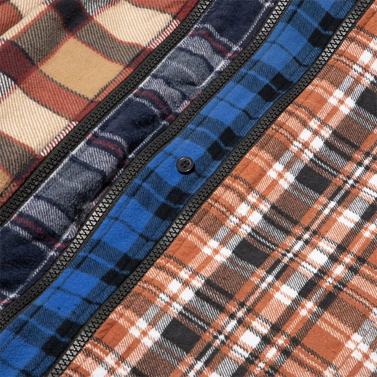 7 CUTS ZIPPED WIDE FLANNEL SHIRT SS21 20