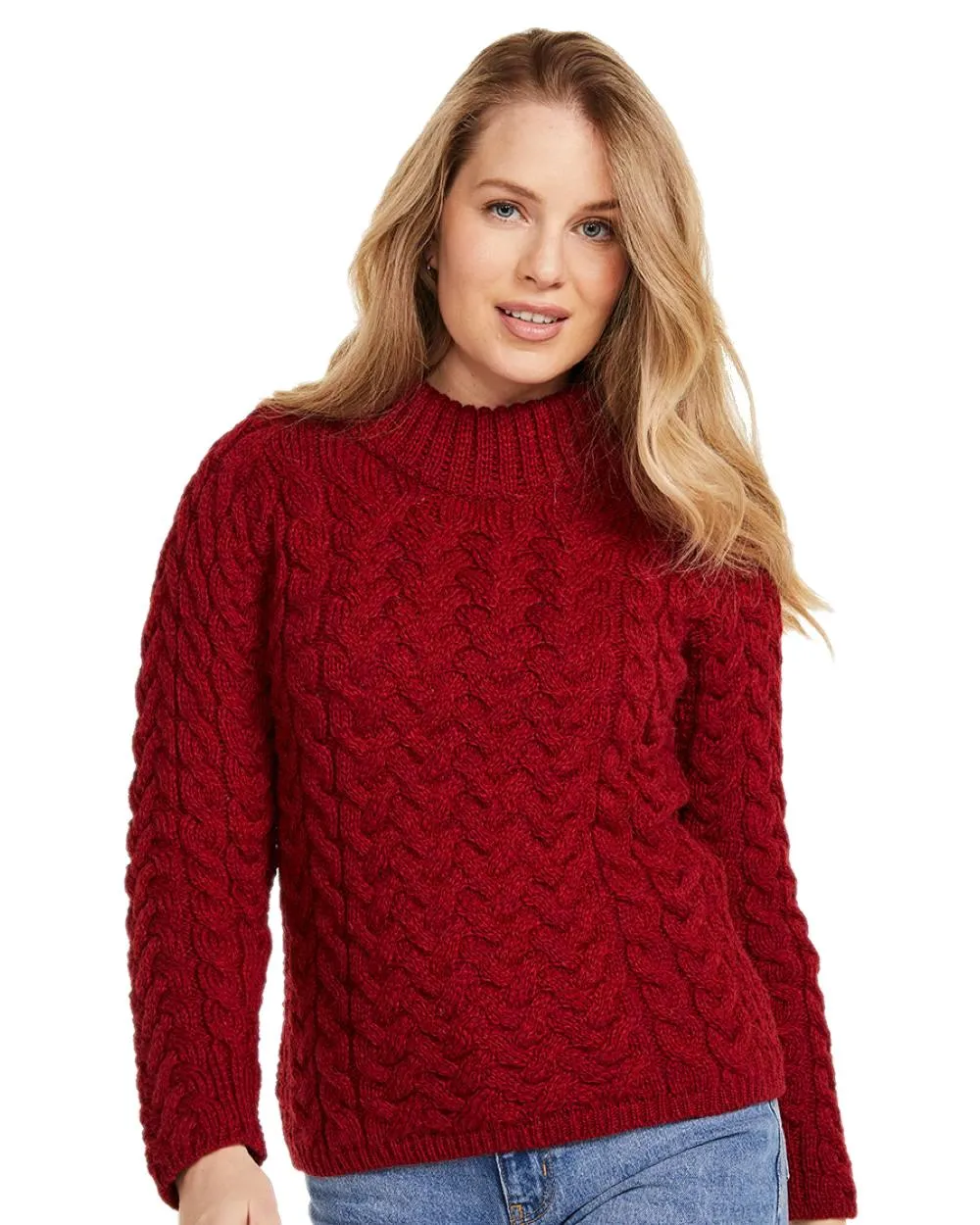 Aran Knightstown Womens Crew Neck Sweater