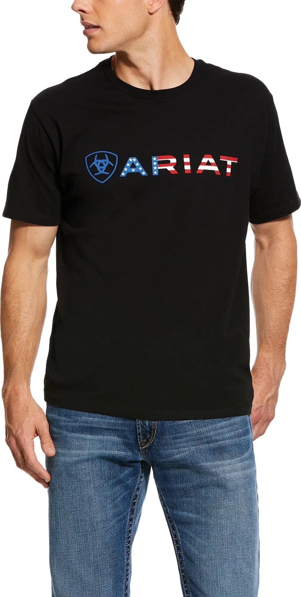 Ariat Men's USA Wordmark Short Sleeve T-Shirt