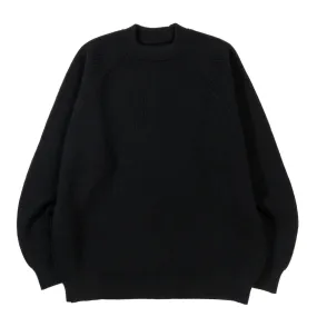 ARPENTEUR PLANO SWEATER MERINO WOOL RIB BLACK