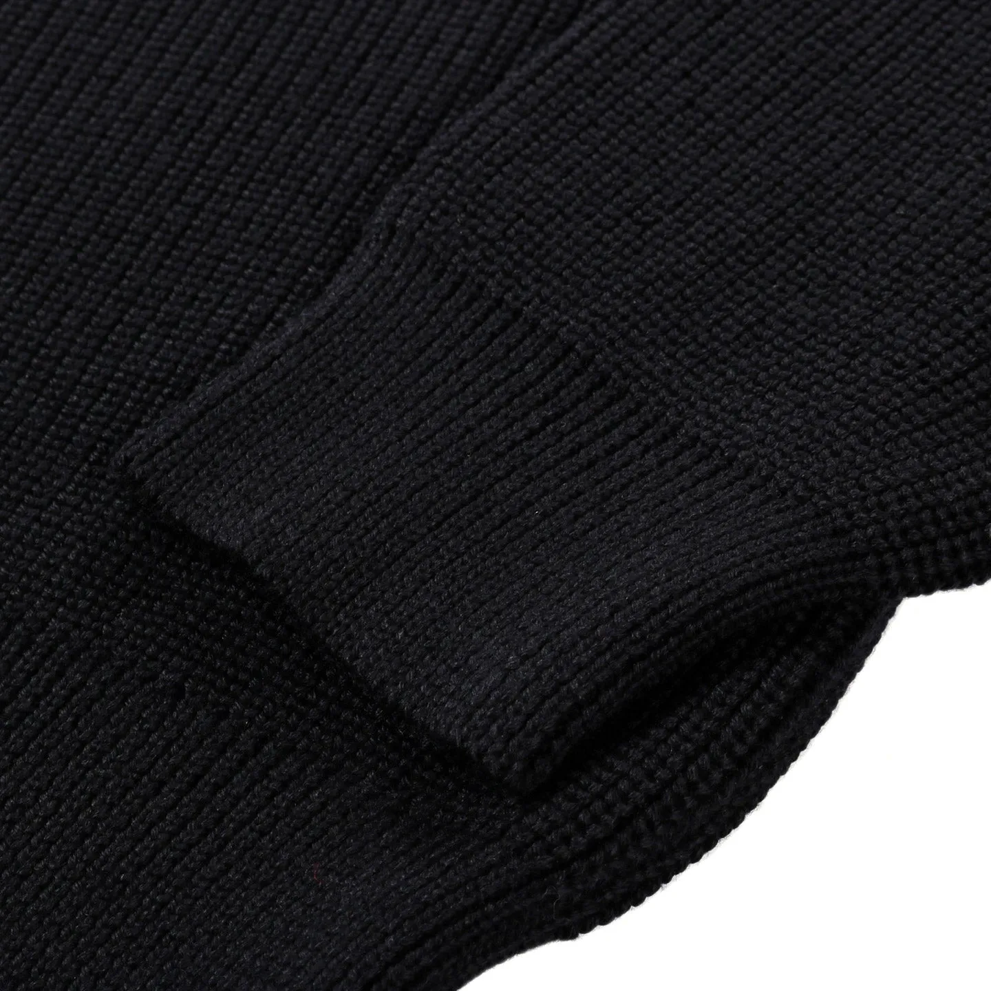 ARPENTEUR PLANO SWEATER MERINO WOOL RIB BLACK