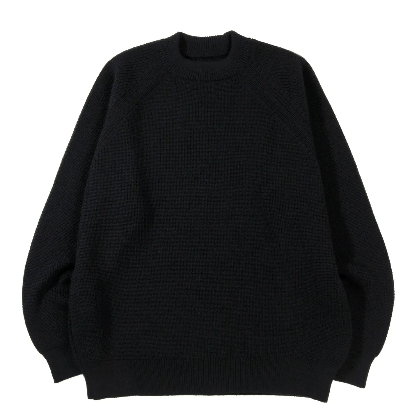 ARPENTEUR PLANO SWEATER MERINO WOOL RIB BLACK