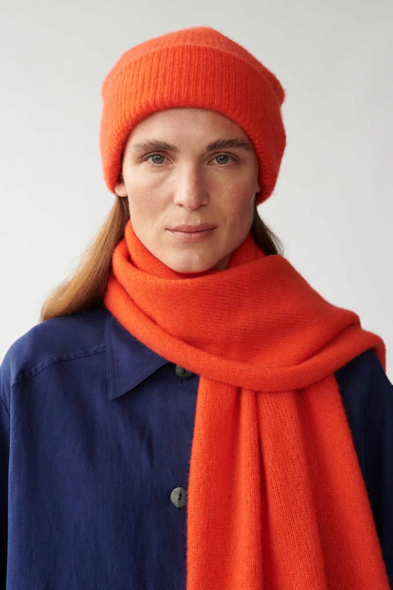 ATLAS BEANIE - PERSIMMON - SILK/CASHMERE