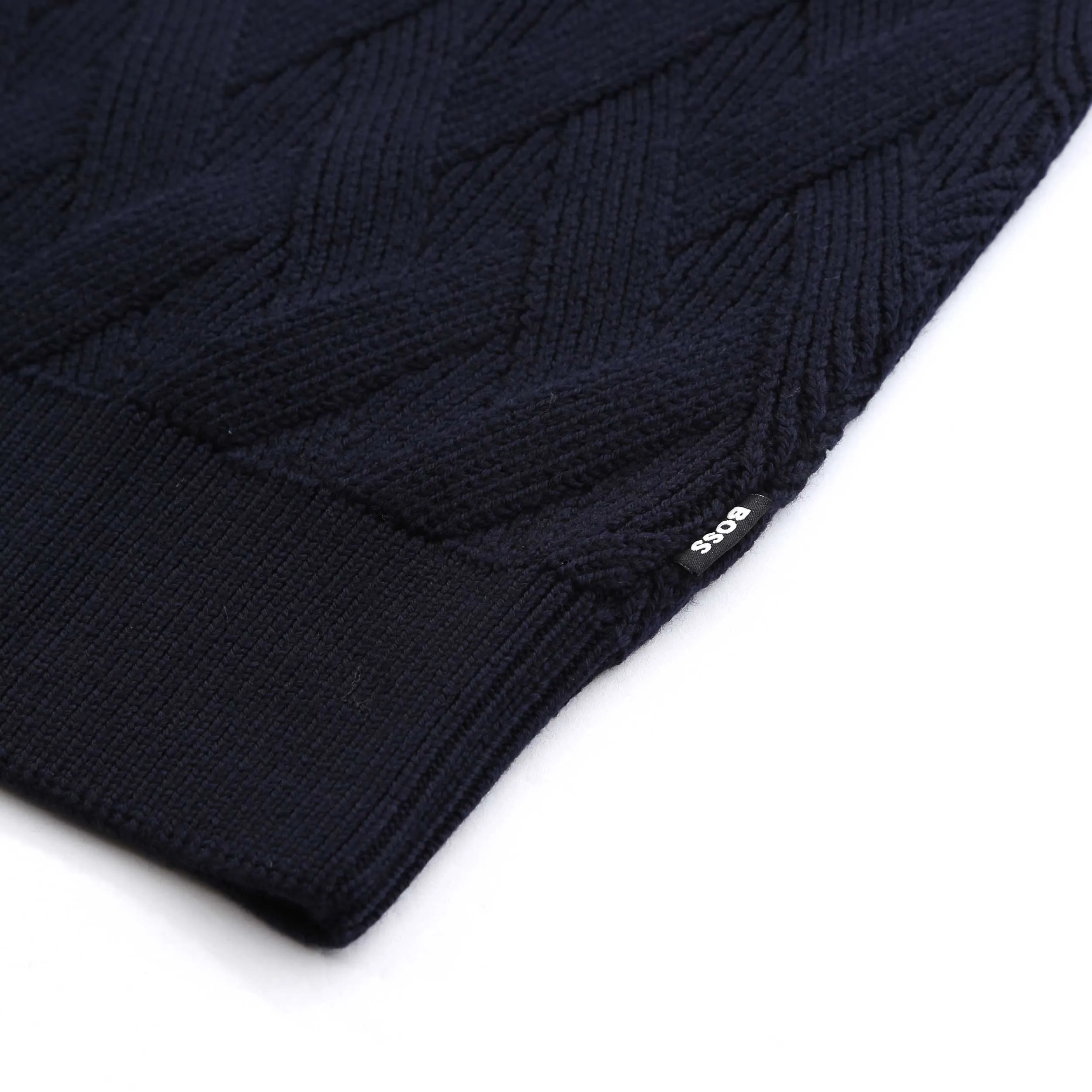 BOSS H Elfredo Knitwear in Dark Blue