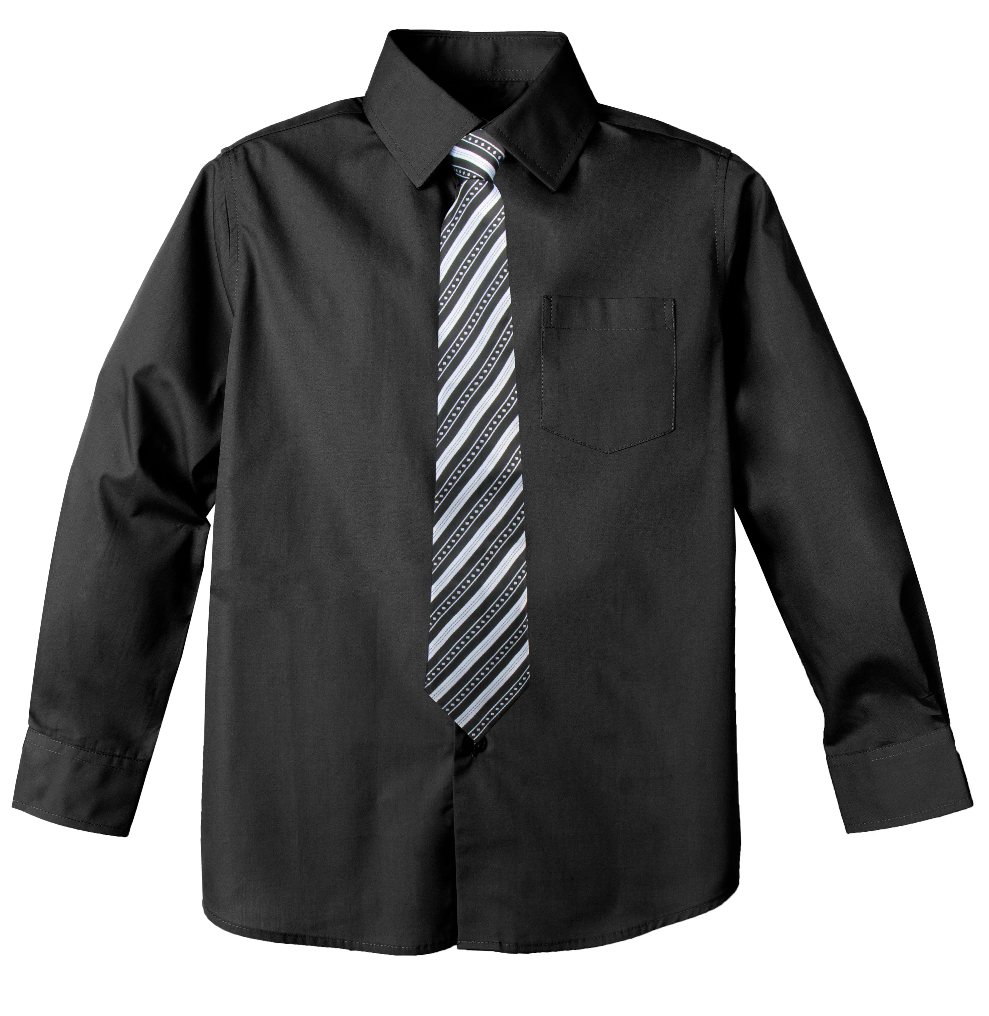 Boys' Dress Shirt and Tie Set