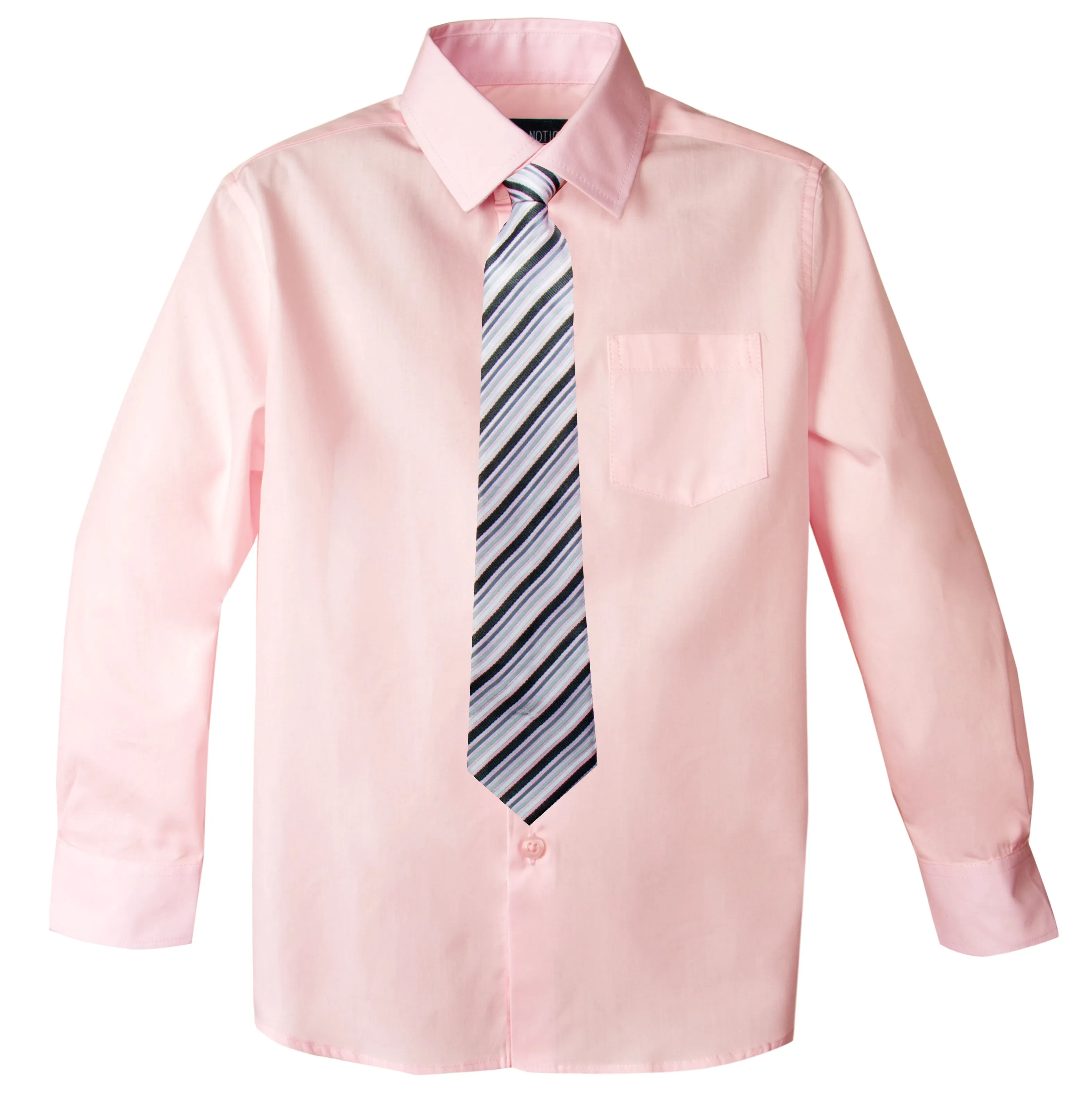 Boys' Dress Shirt and Tie Set