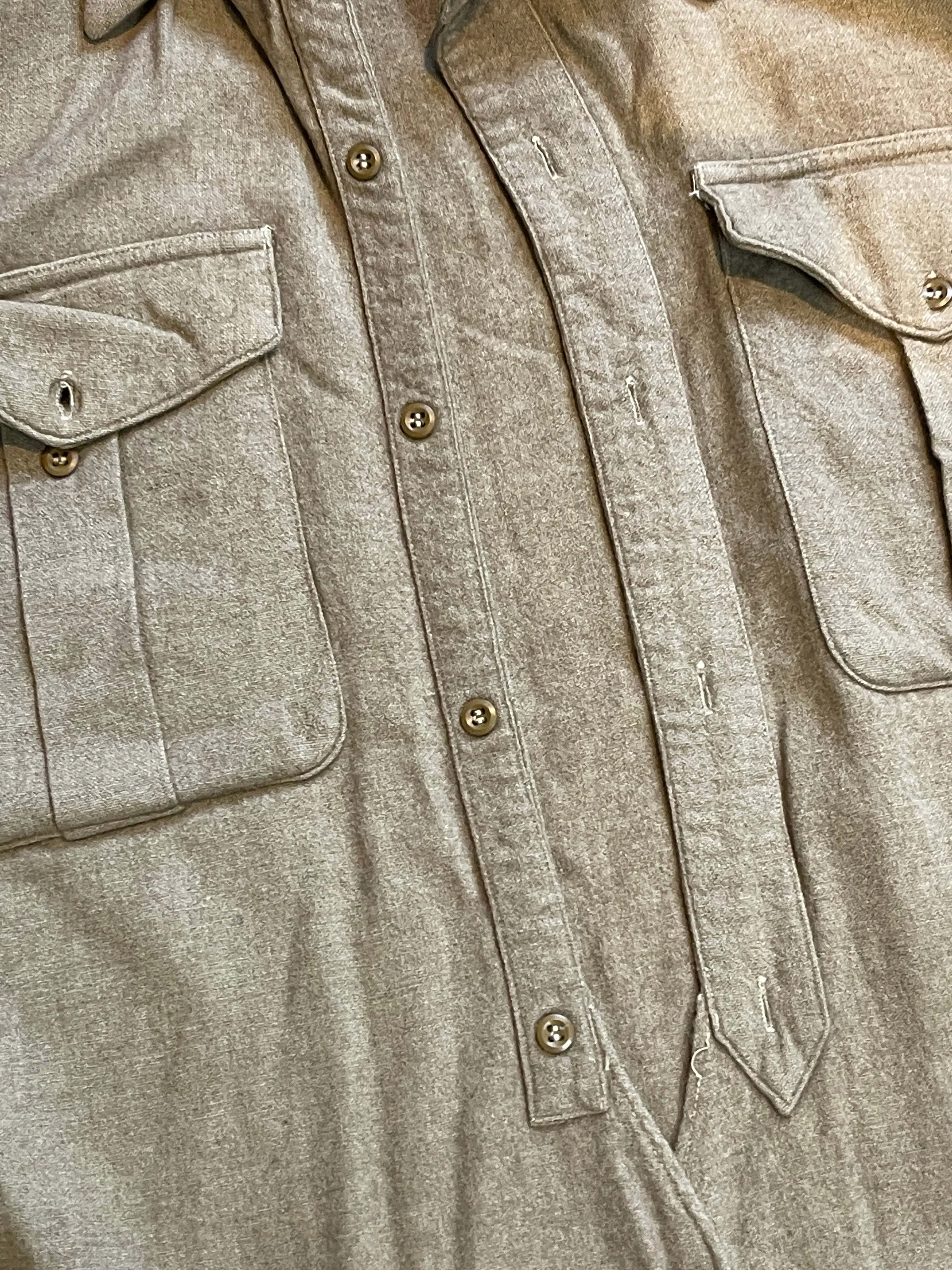 British Army Khaki Flannel Shirt