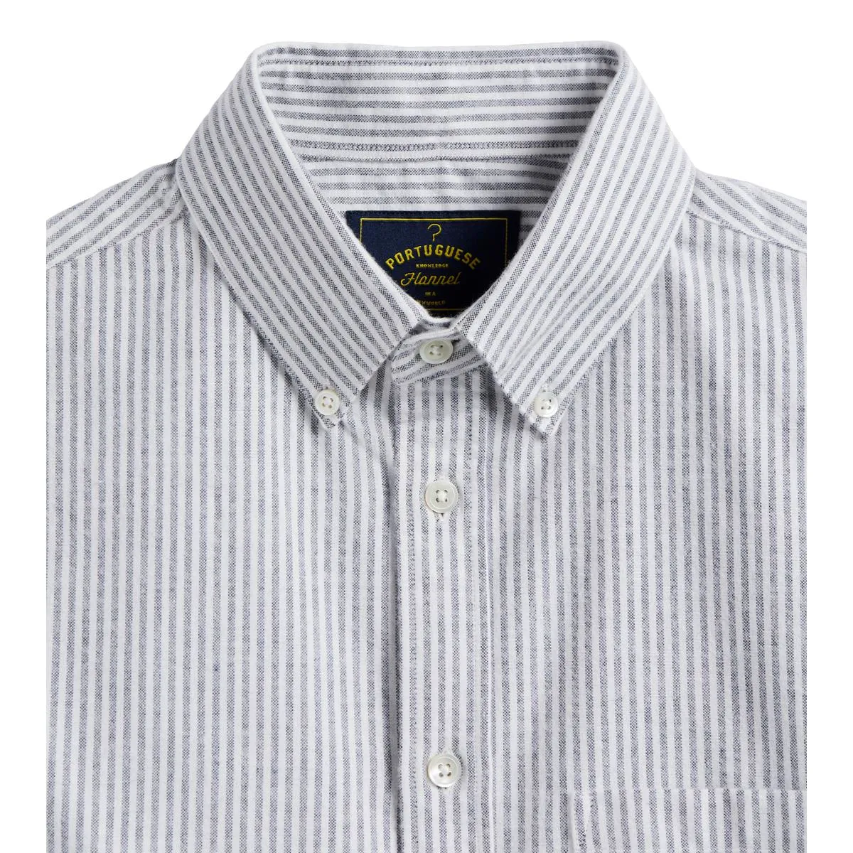 Brushed Striped Oxford Blue