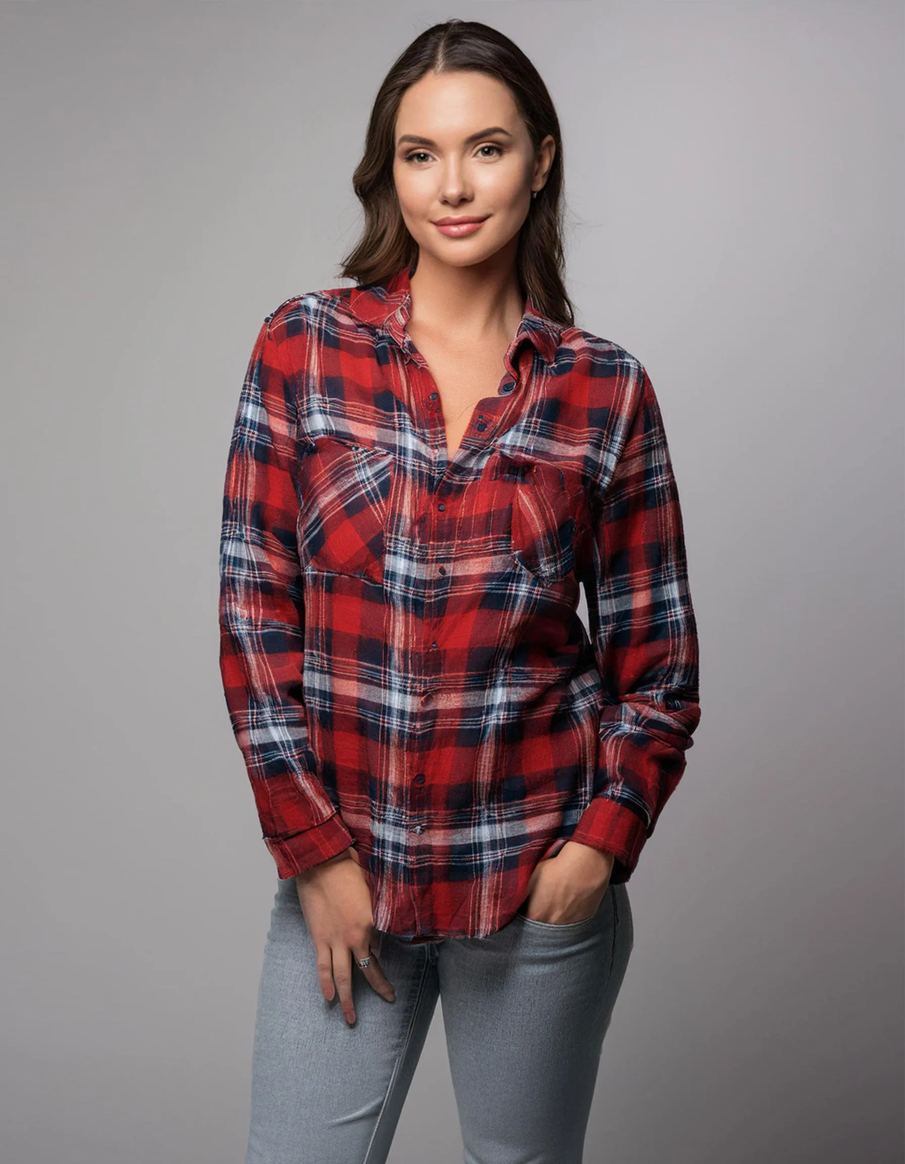 Classic Red Flannel Shirt