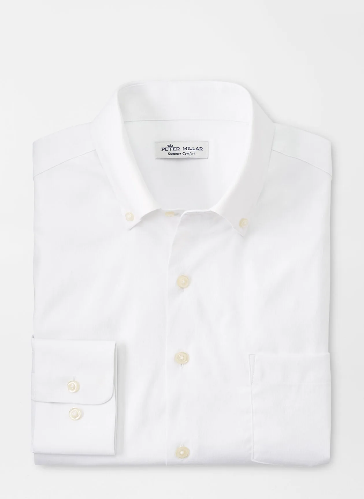 Collins Performance Oxford Sport Shirt- White