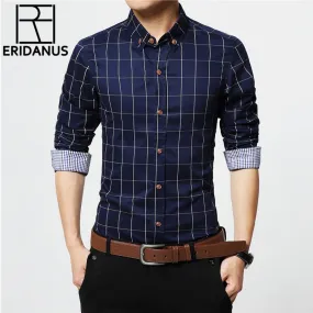 Cotton Dress Shirts Male High Quality