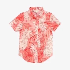 Day Party Shirt | Coral Pineapples