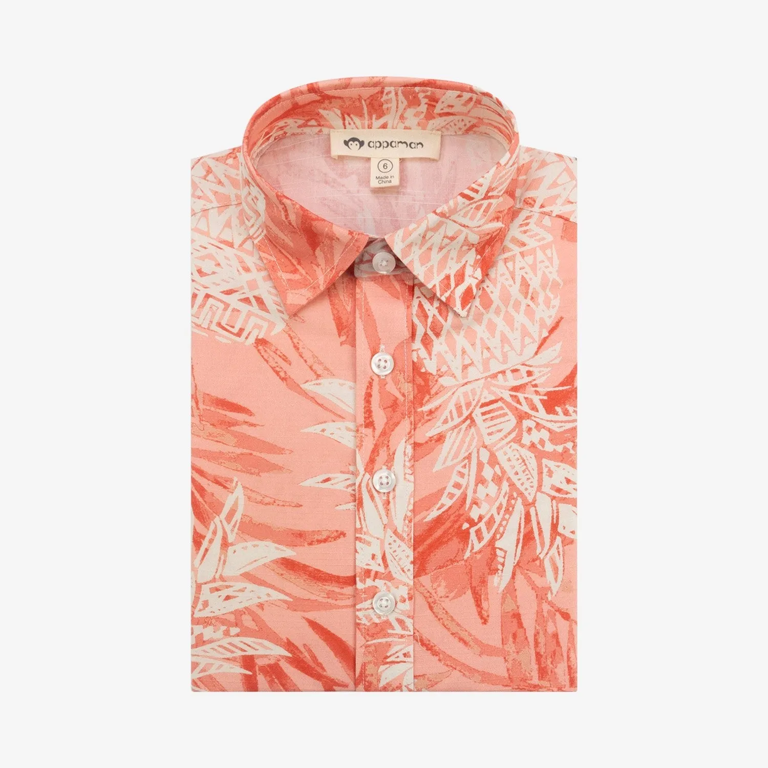 Day Party Shirt | Coral Pineapples