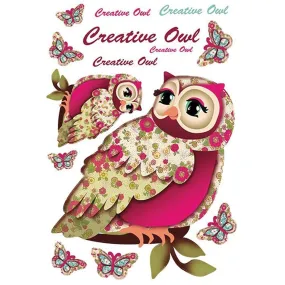 Dress My Craft Fabric Transfer Sheet 24X34cm - Creative Owl*