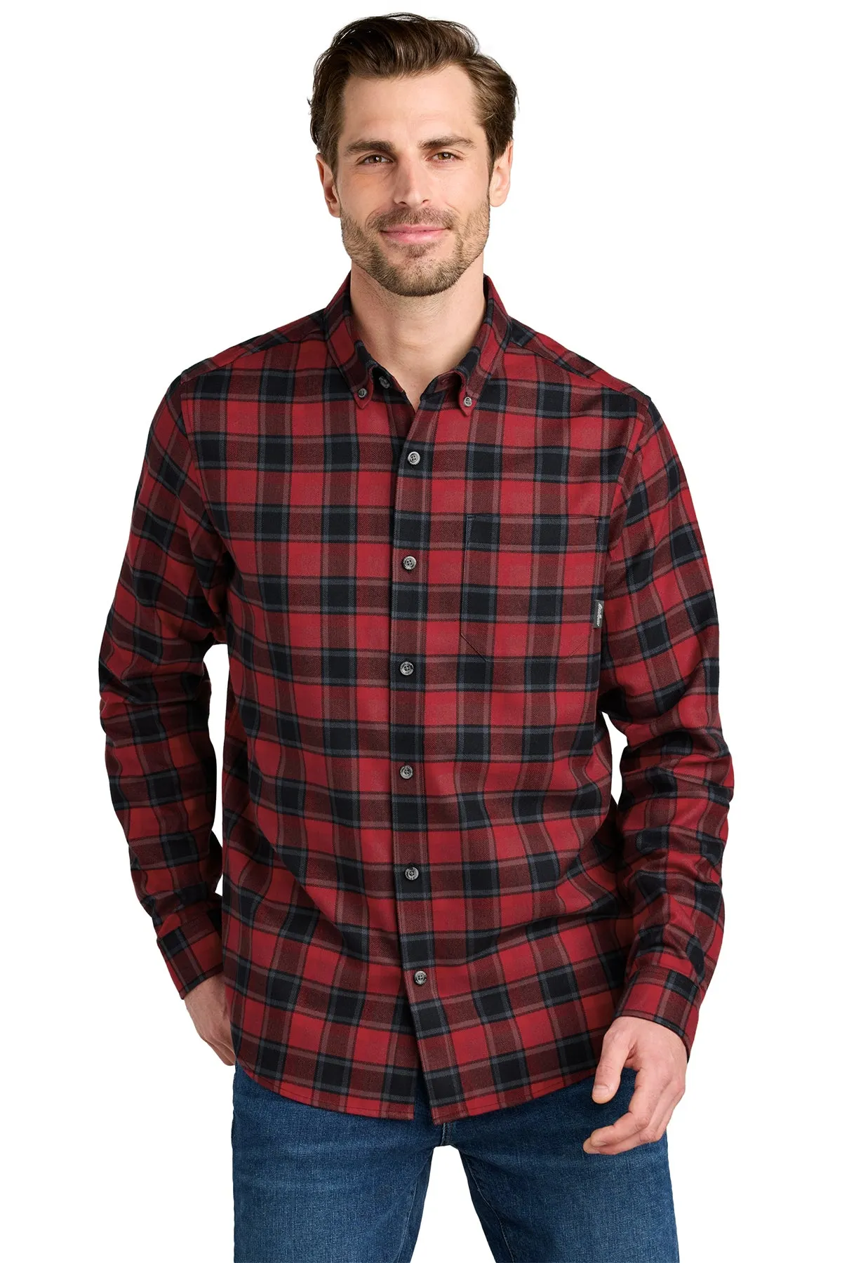 Eddie Bauer Long Sleeve Favorite Flannel Plaid Shirt