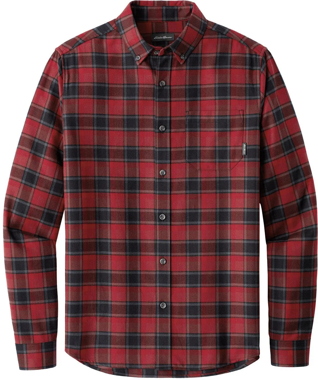 Eddie Bauer Long Sleeve Favorite Flannel Plaid Shirt