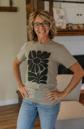 FLORAL PUFF GRAPHIC TEE