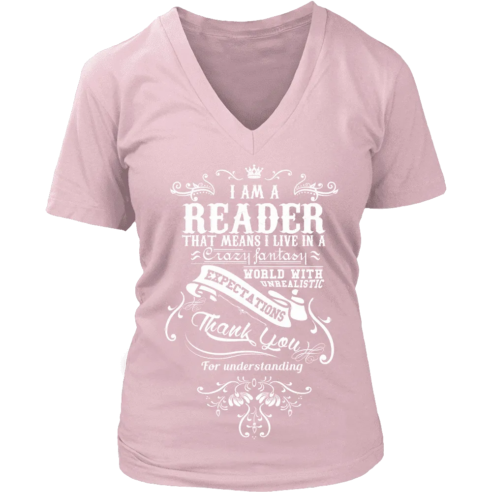 I am a reader - V-neck