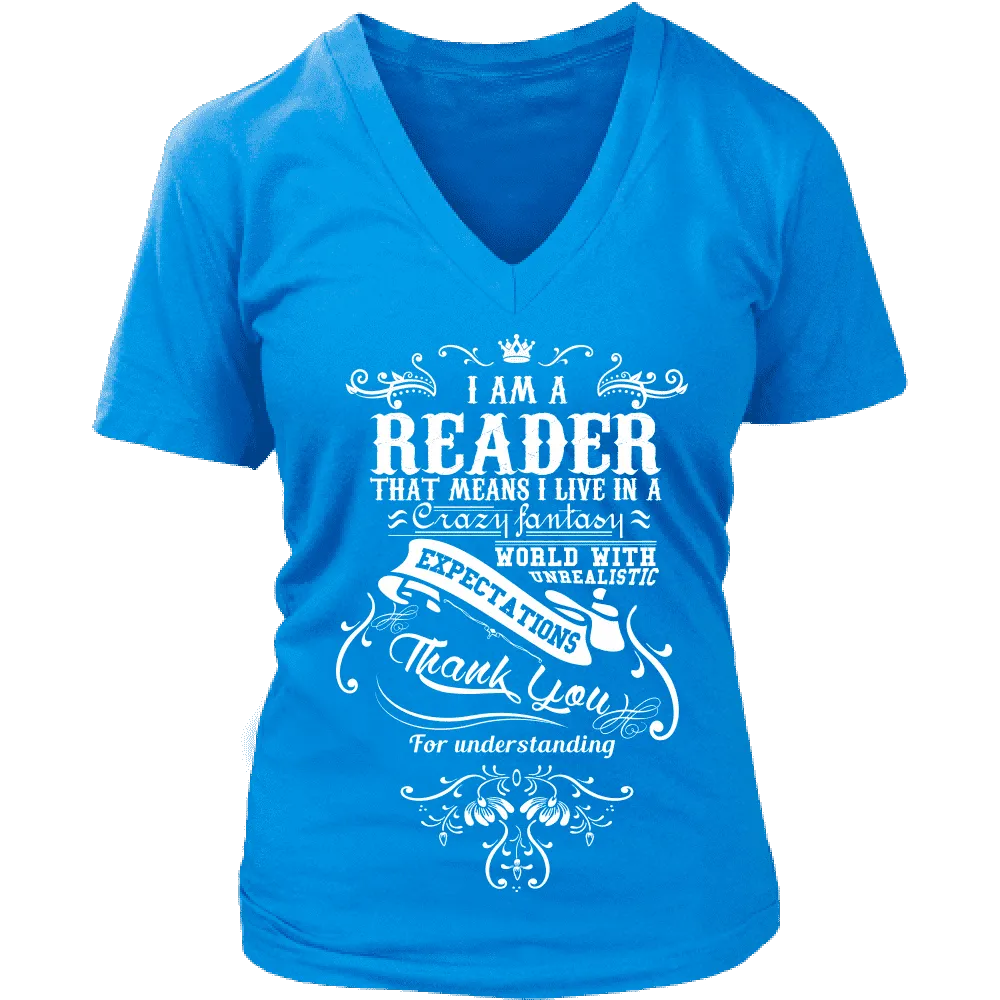 I am a reader - V-neck