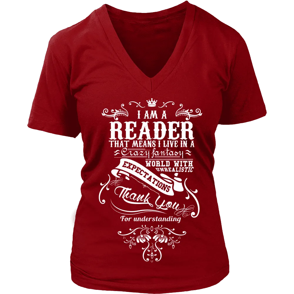 I am a reader - V-neck