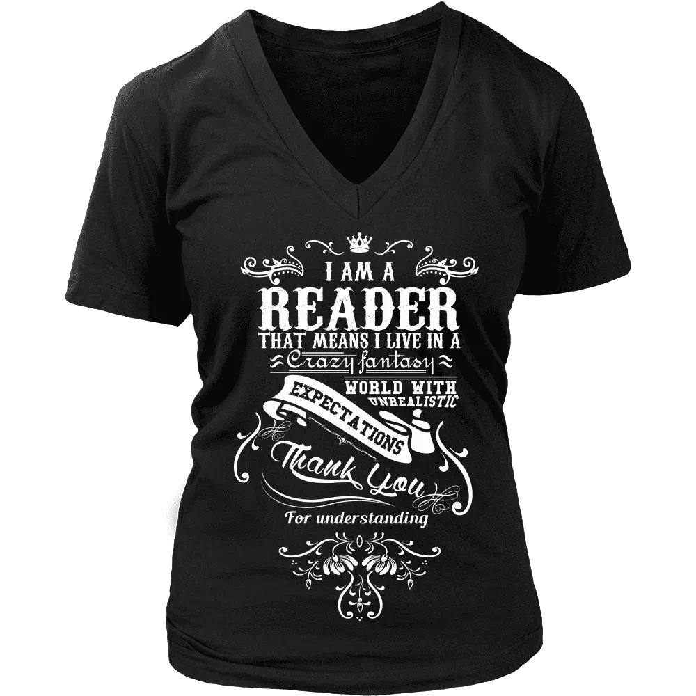 I am a reader - V-neck