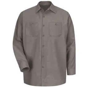 Industrial Work Shirt Long Sleeve -  Gray