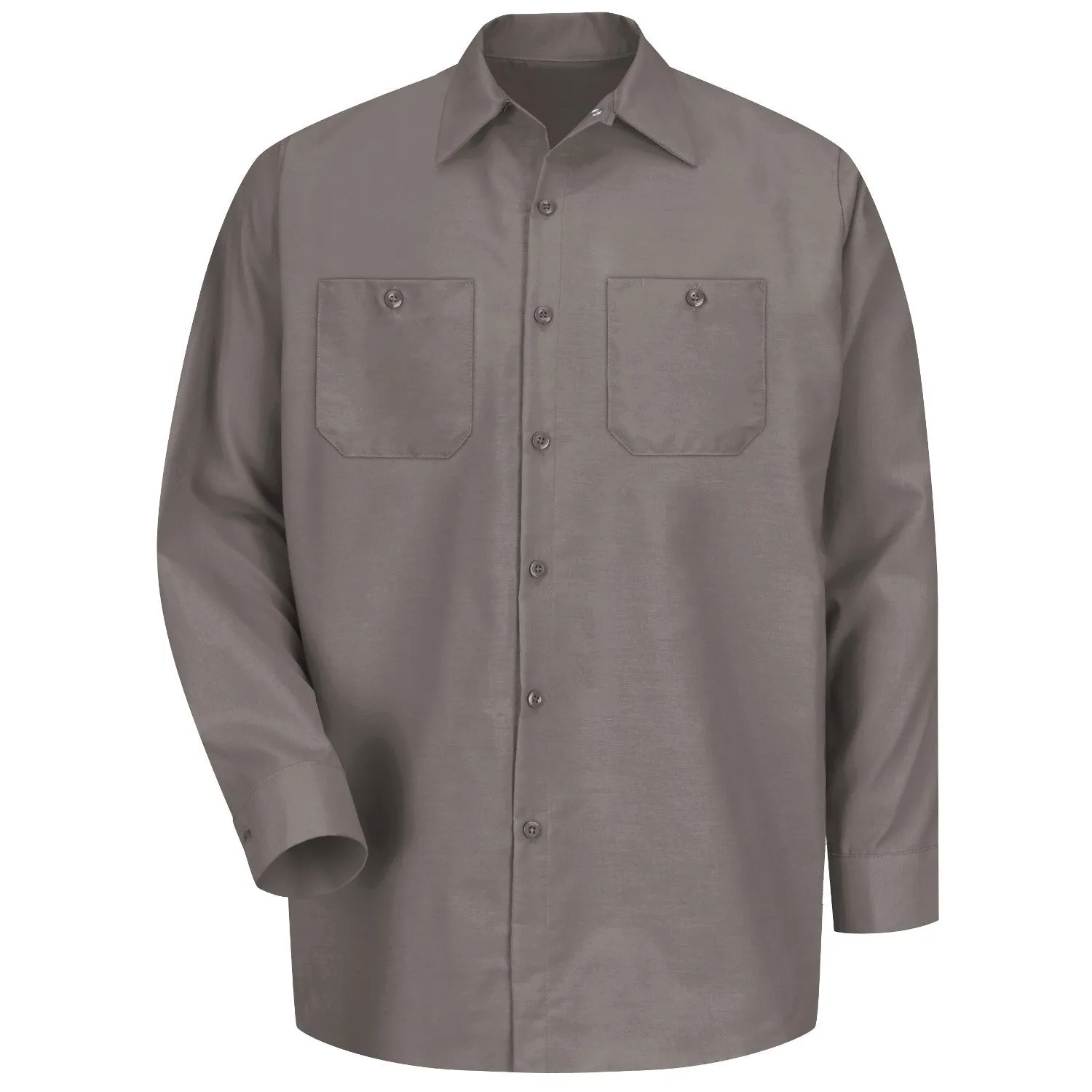 Industrial Work Shirt Long Sleeve -  Gray