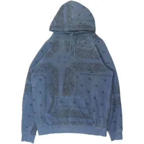 INQUIRE Raf Simons blue paisley hoodie A/W04-05 “Waves” 48/Medium