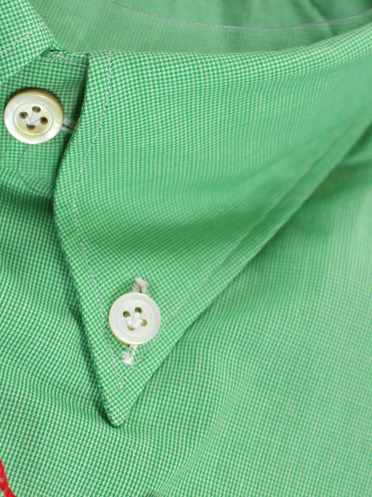 Kiton Shirt Royal Green Solid Button Down Collar 42 - 16 1/2 FINAL SALE