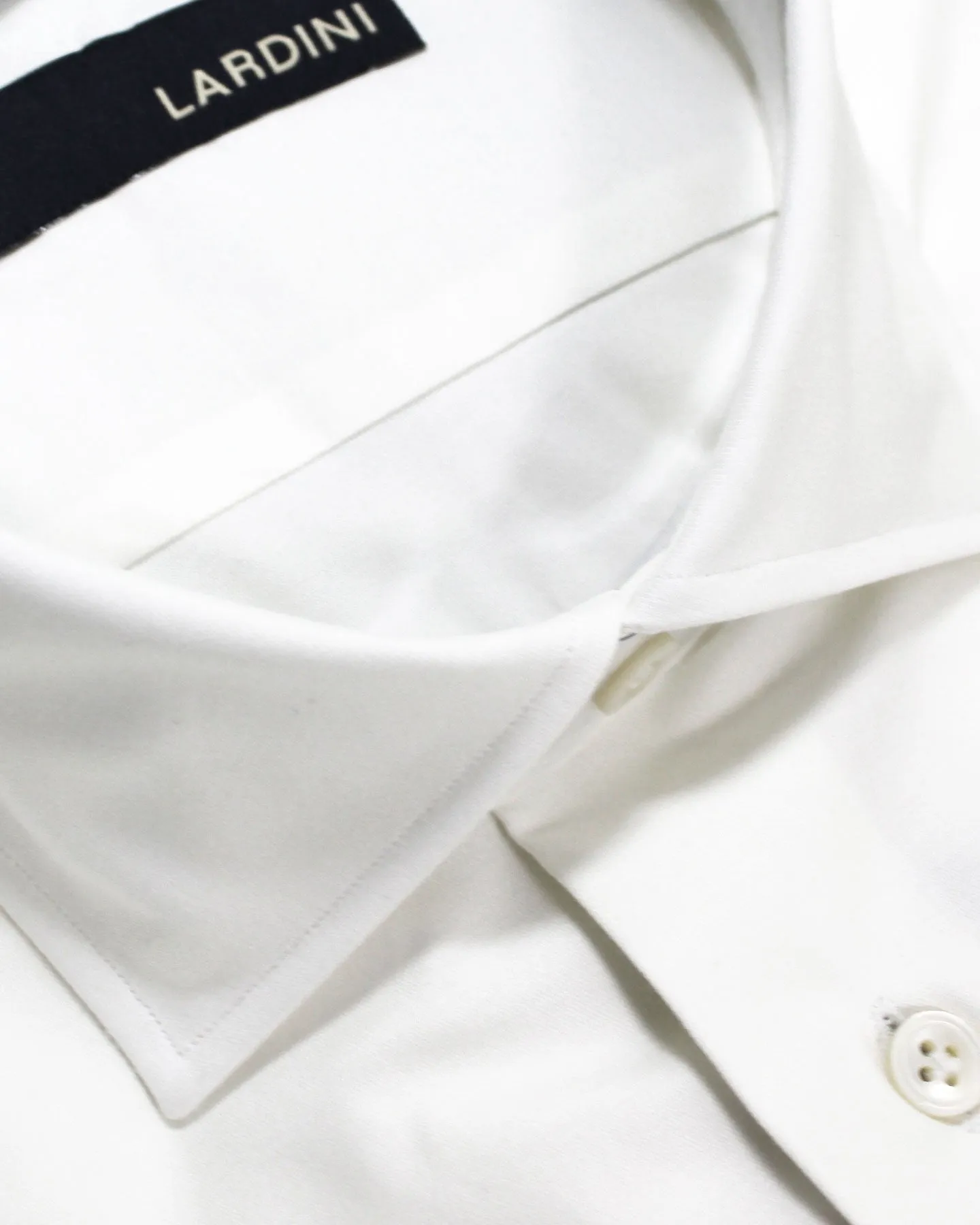 Lardini Dress Shirt White French Cuffs 43 - 17