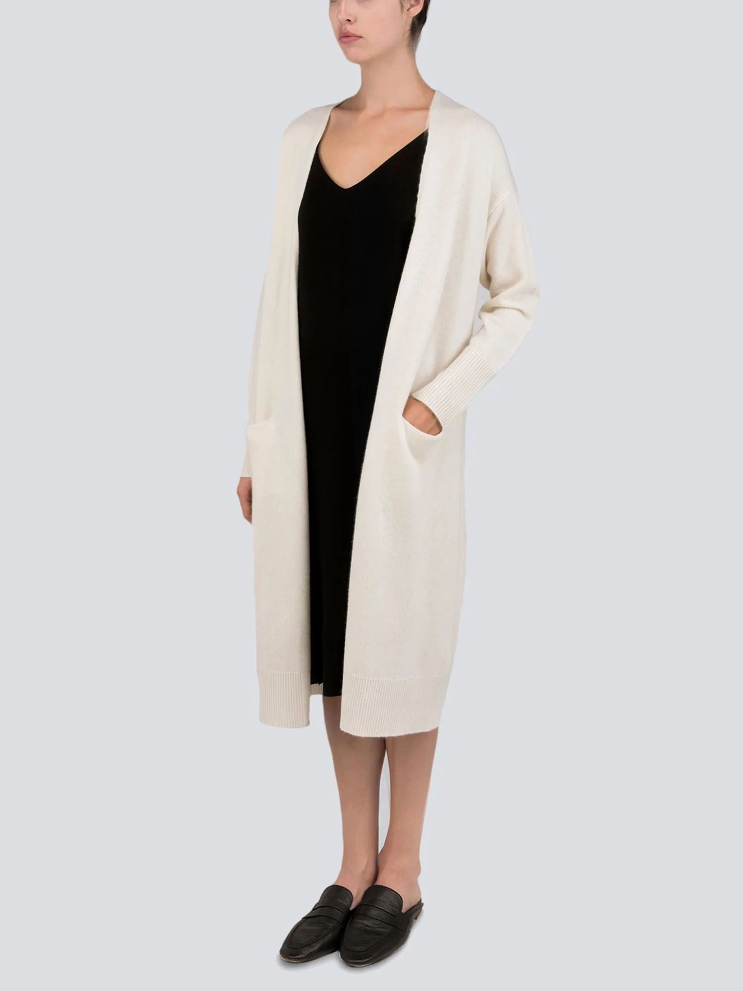 Long Cardigan_Ivory