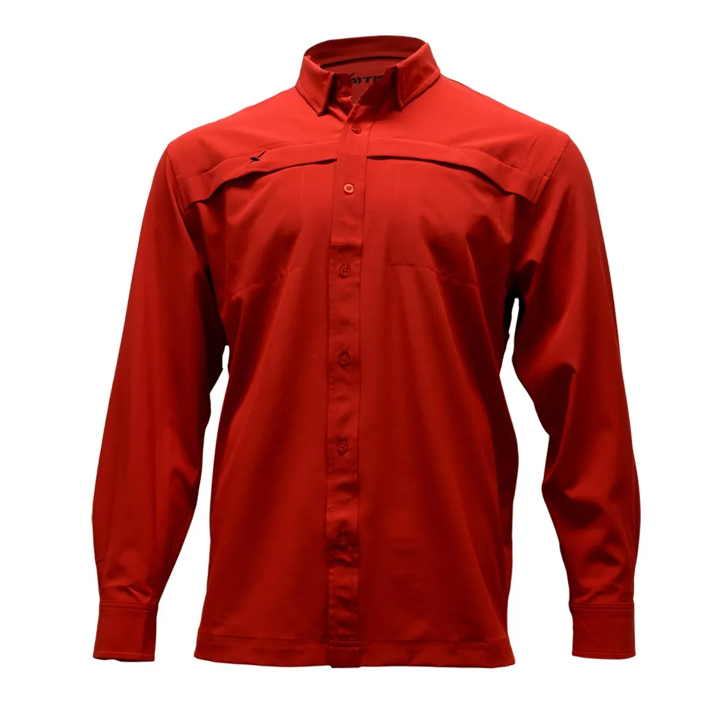 Long Sleeve Solid Lifestyle Button Down w/ REPEL-X