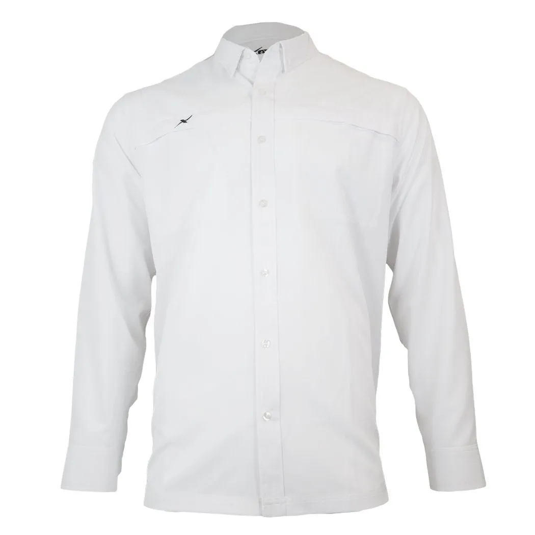 Long Sleeve Solid Lifestyle Button Down w/ REPEL-X