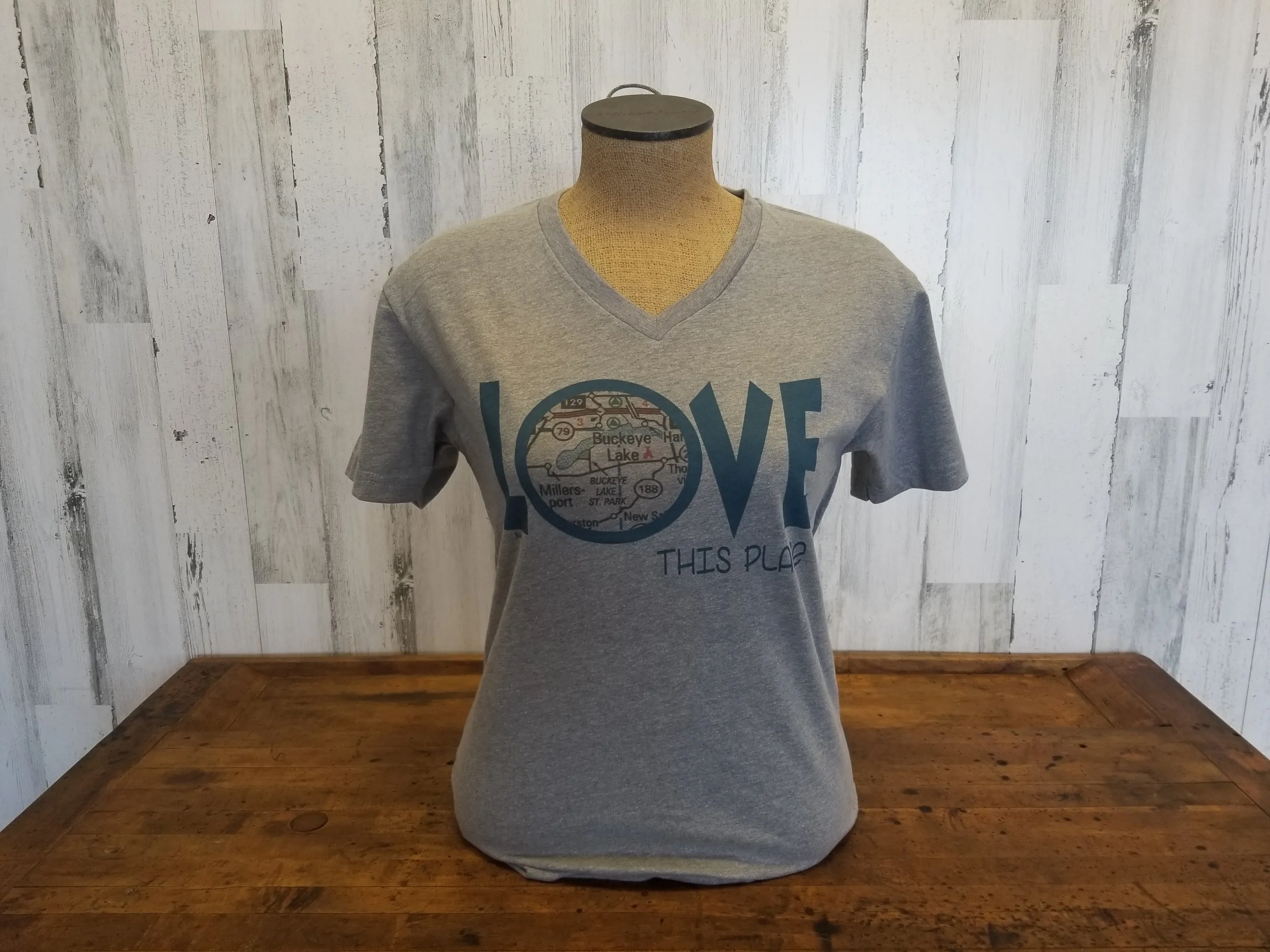 Love This Place V Neck Tees