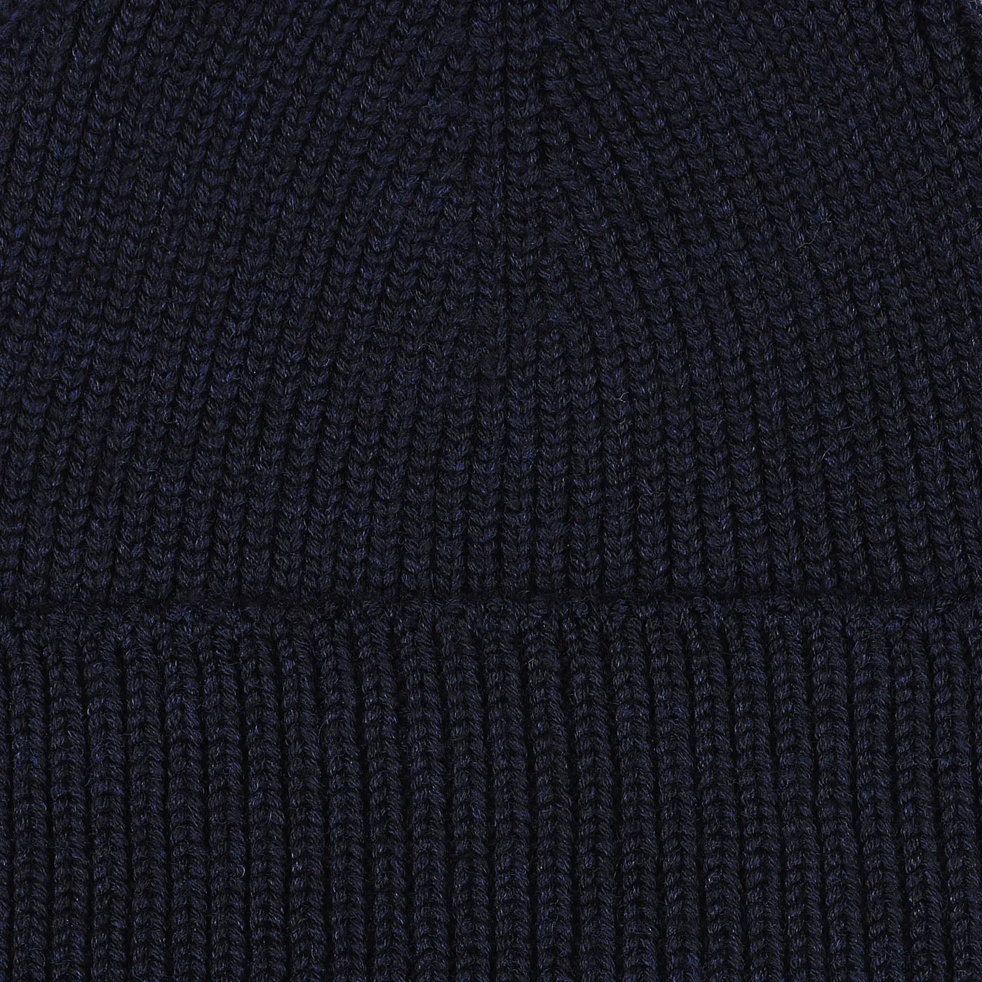 Marine Blue Merino Wool Ara Beanie