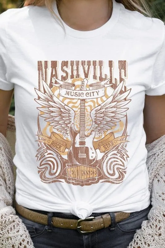 Nashville Tennessee Music City Country Graphic Tee *Online Only*