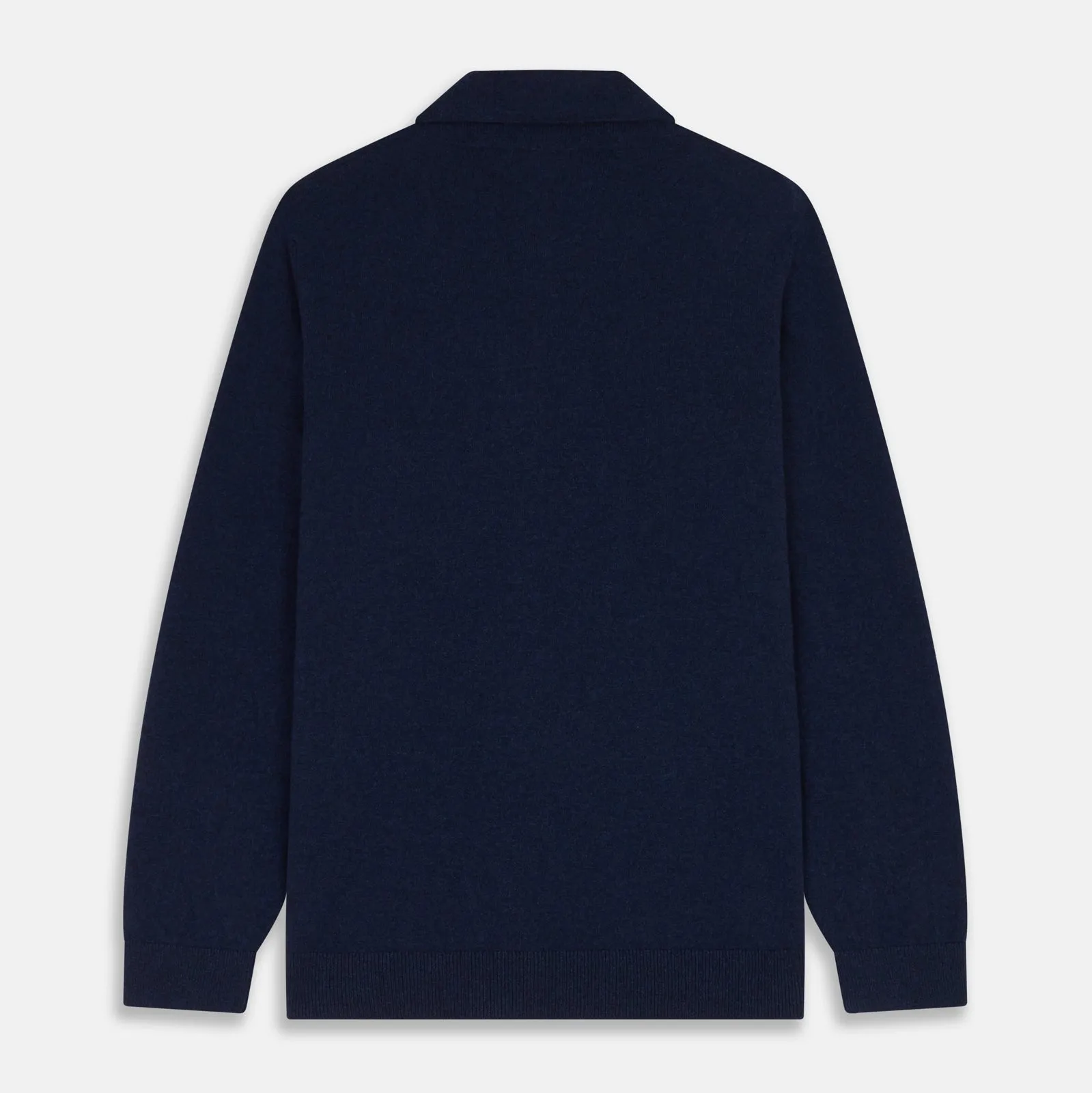 Navy Cashmere Duncan Knitted Shirt