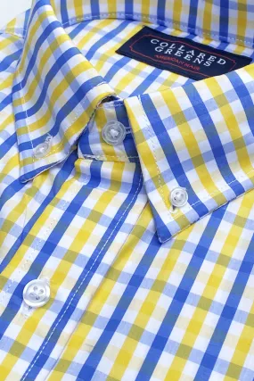 Norwood: Brookline Button Down Shirt - Blue/Yellow