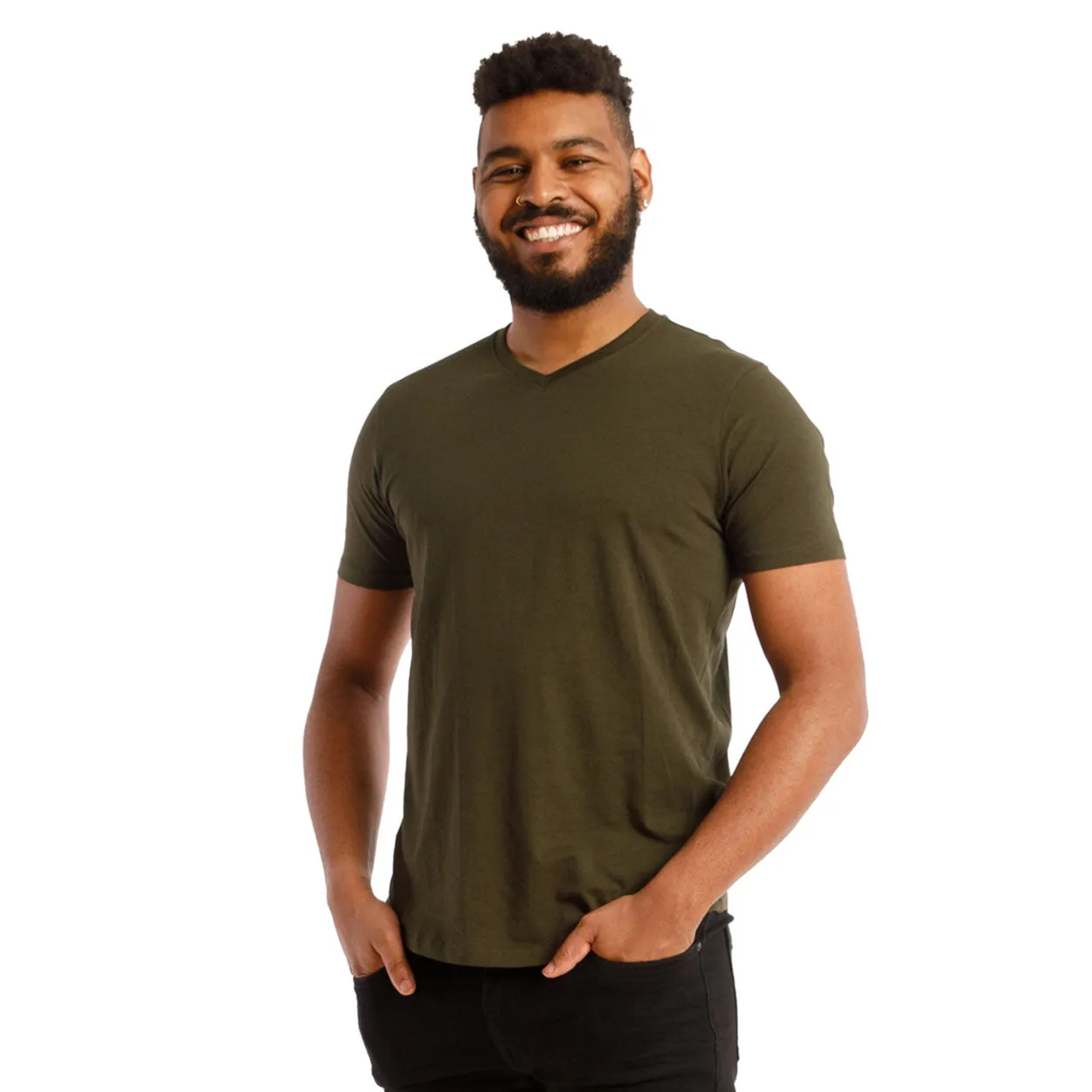 Organic V-Neck T-Shirt 3 Pack / Dusk to Downtown