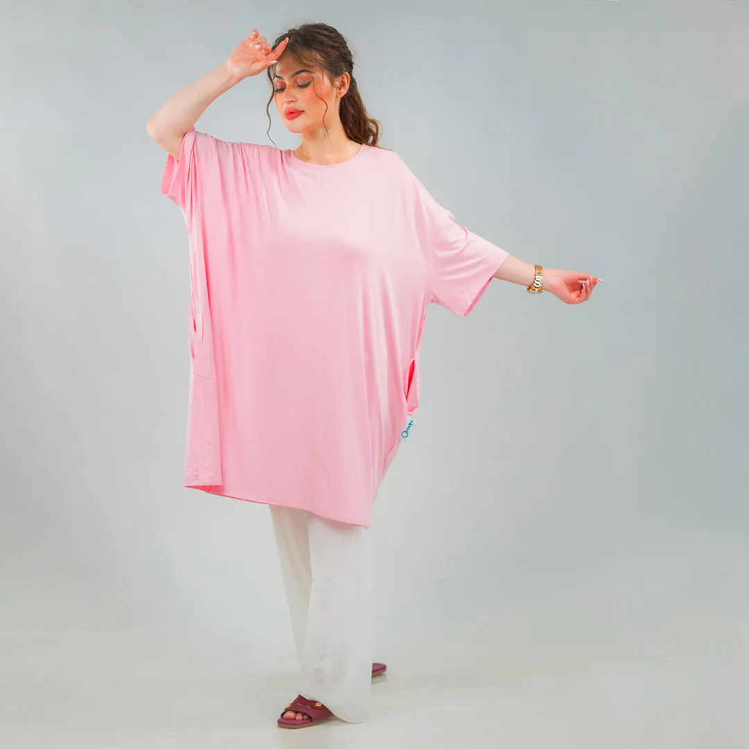 Ornavo Plain Pink Comfy Tee