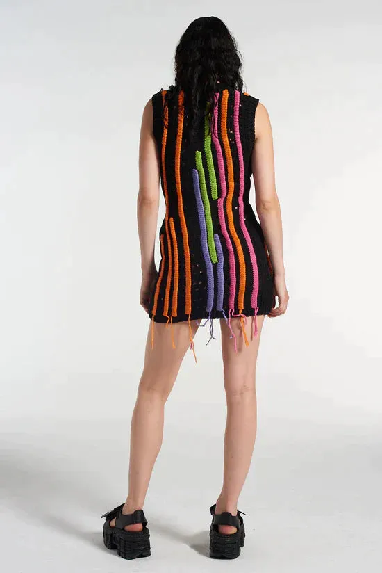 PAINTER KNIT MINI DRESS