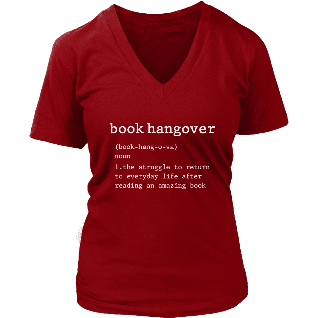 "Book hangover" V-neck Tshirt