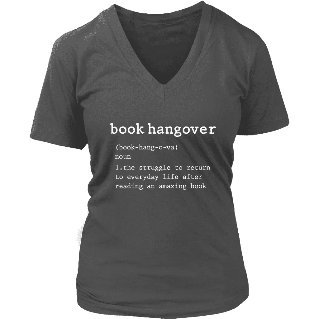 "Book hangover" V-neck Tshirt