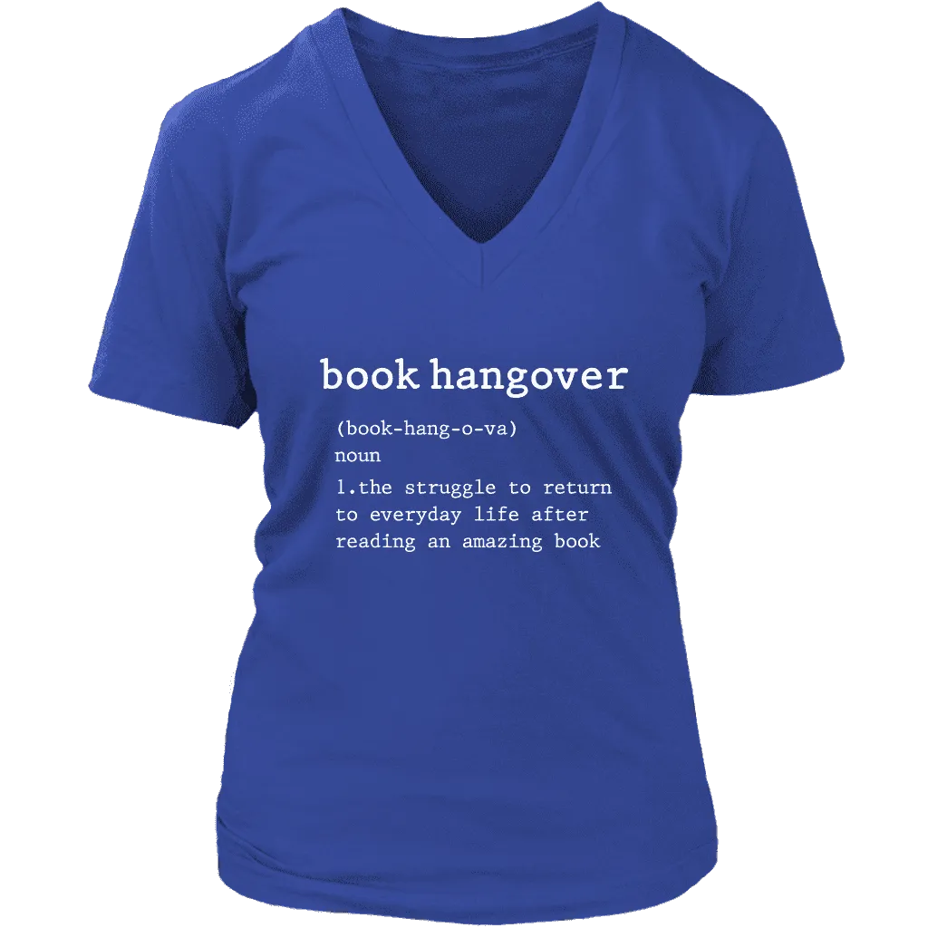 "Book hangover" V-neck Tshirt