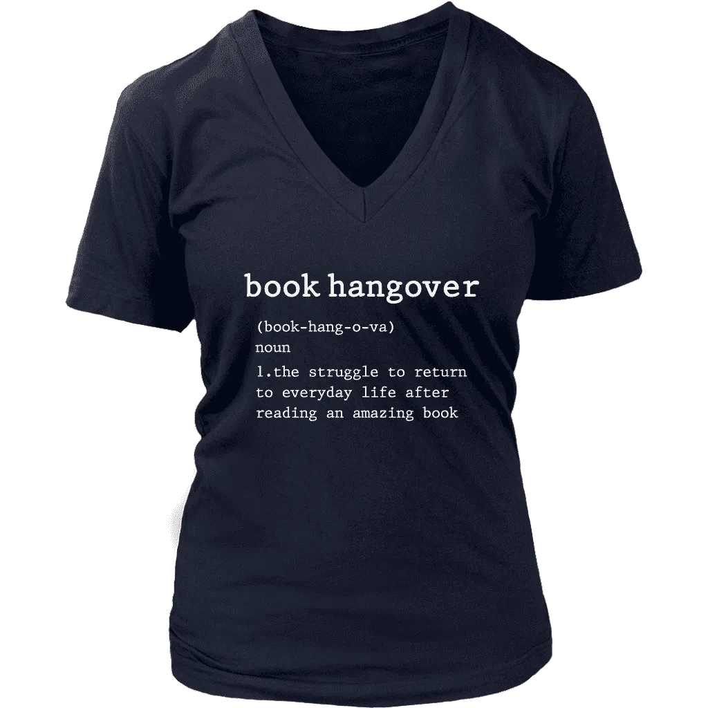 "Book hangover" V-neck Tshirt