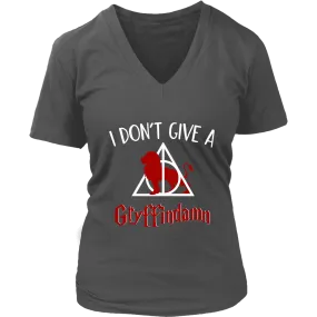 "I Don't Give A Gryffindamn" V-neck Tshirt