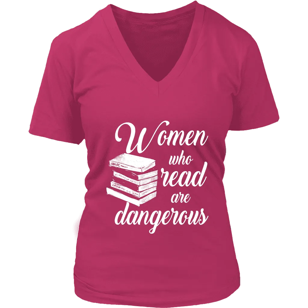 "Women who read" V-neck Tshirt