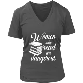 "Women who read" V-neck Tshirt